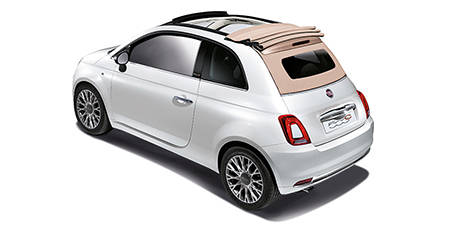 FIAT 500C IVORY TOP